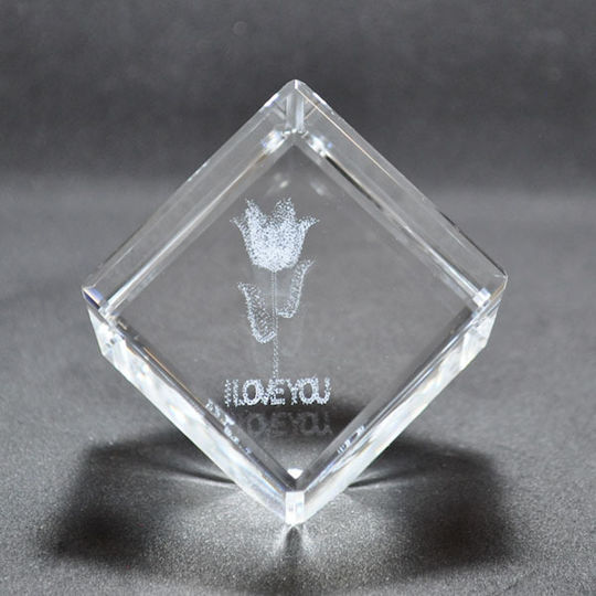 Decorative Crystal Flower 5x5x5cm Pol 5112186