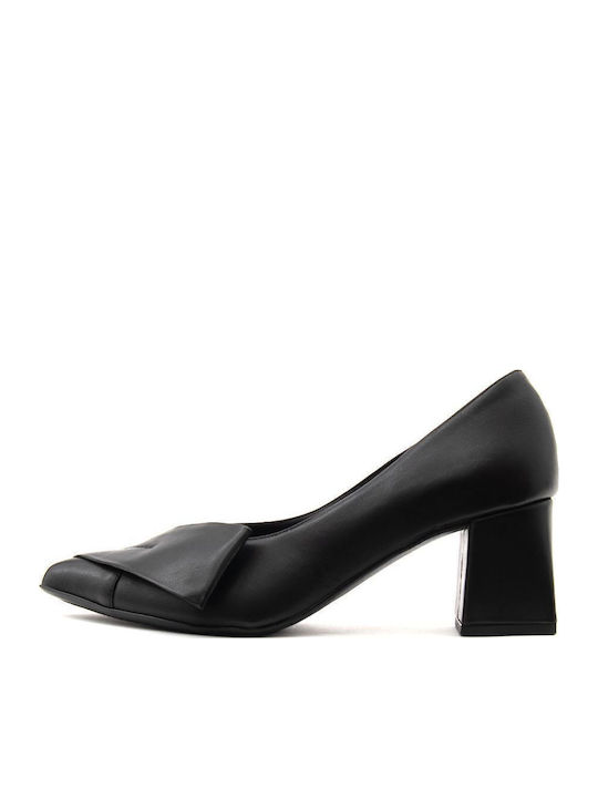 Leather Black High Heels