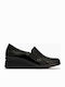 Patent Leather Women's Moccasins in Black Color