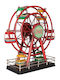 Bizzotto Crăciunescă Decorativă Roata Ferris Roșie 31.5x30x11.5cm.