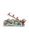 Iliadis Christmas Illuminated Decorative Village with Electric with Music and Movement 97.5x47x25.5cm.