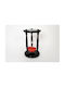 Wooden Office Hourglass Decoration 24x15cm in Black color