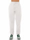 Hohe Taille Jogginghose white