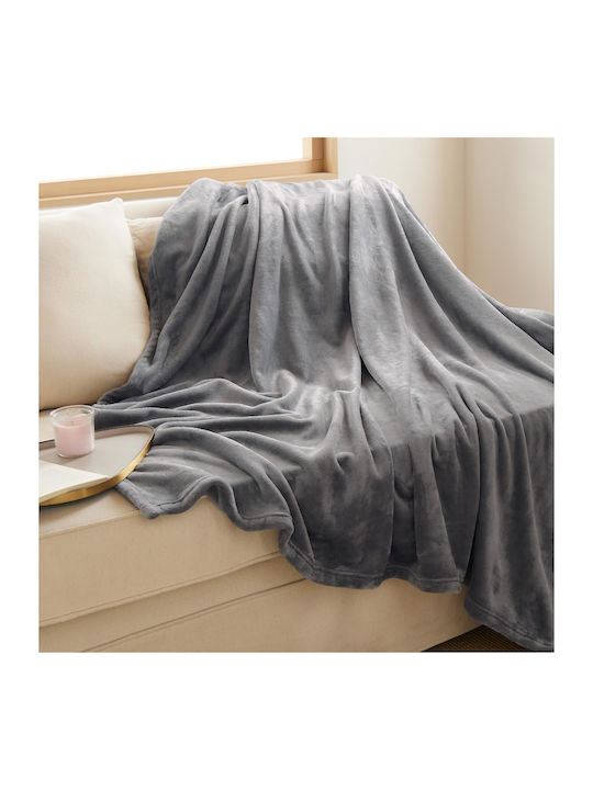 Astron Italy Ριχτάρι Πολυθρόνας Γούνινο 130x160εκ. Grey