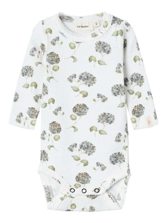 Lil' Atelier Baby Bodysuit Long-Sleeved Coconut Milk