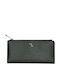 Large Leather Women's Wallet Classic Green