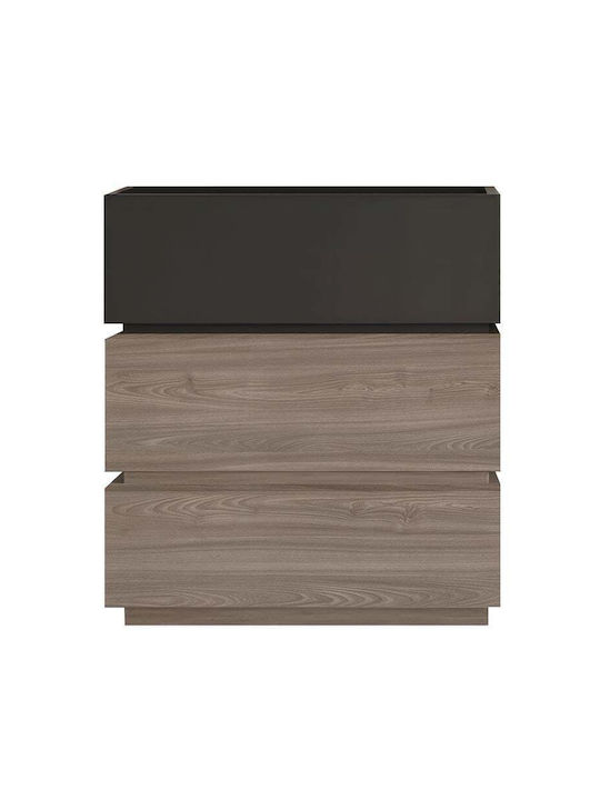 Vanity Wooden Chest of Drawers with 3 Drawers S...