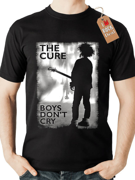 Rock Deal The Cure Boys Don't Cry T-shirt Μαύρο Βαμβακερό