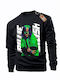 Rock Deal Billie Eilish Bedrucktes Sweatshirt Schwarz