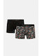 Ανδρικά Μποξεράκια Black, Dark Grey 2Pack
