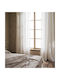 Gofis Home Κουρτίνα με Τρέσα Maisy Λευκή 140x280εκ.