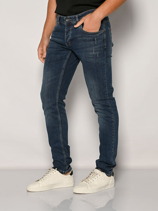 Camaro Ανδρικό Παντελόνι Τζιν Ελαστικό Slim Fit Μπλε
