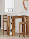 Table Bar Wooden Coffee 102x50x103.5cm