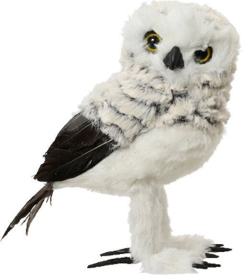 Kaemingk De Crăciun Figurină Bufniță Albă Înălțime 16cm.