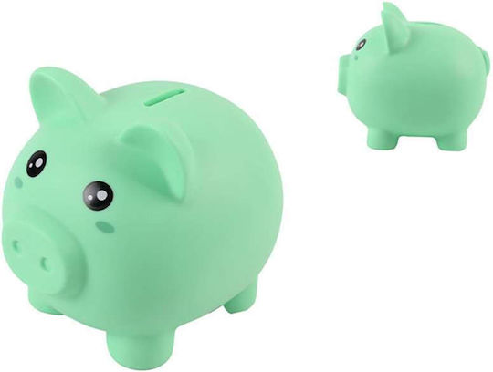 I-total Plastik Spardose Grünes Schwein 18x15x16cm Xl2497h