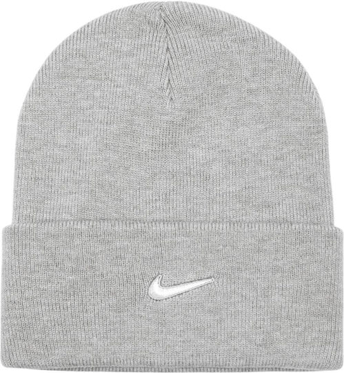 Swoosh Beanie Beanie Knitted in Gray color