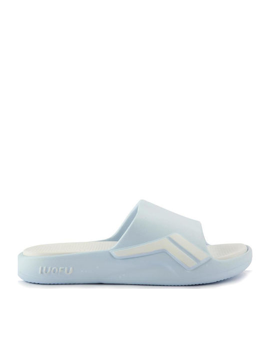 Fshoes Women's Slides Light Blue