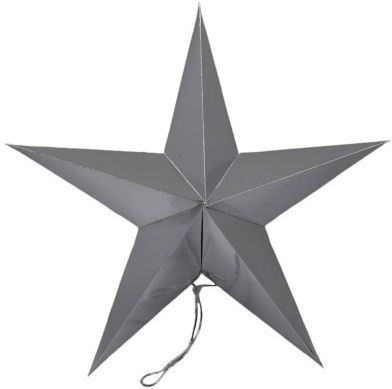 Keroplast Crăciunesc Decorativ Suspendata Stea Hârtie Argintiu 45buc 1buc