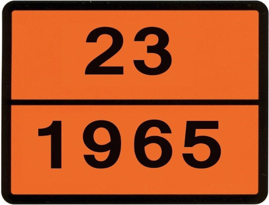 Hico Semn de avertizare camion Placă ADR 23-1965 30x40 cm GPL