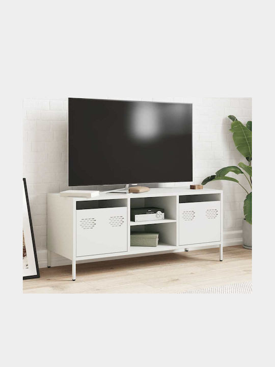 TV-Ständer Metall Weiß M101.5xP39xH43.5cm