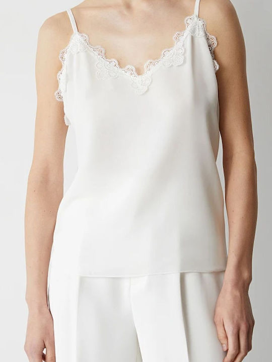 BSB Γυναικείο Lingerie Top με Δαντέλα Off White