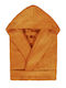 Homeline 5018 Bademantel mit Kapuze Orange