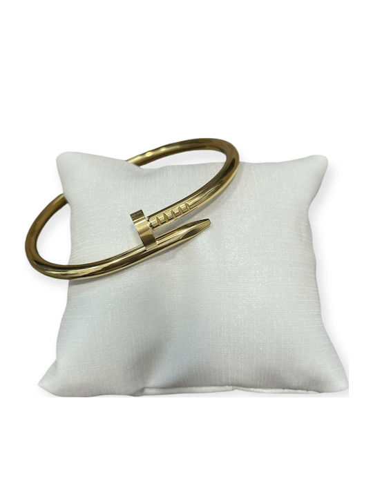 Angiolina Women's Bracelet Handcuffs made of Steel Gold Plated