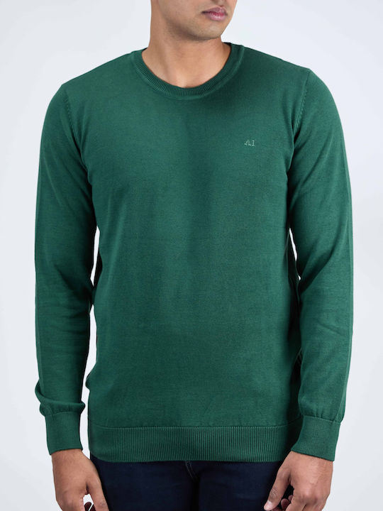 Artisti Italiani Langarm-Pullover Khaki