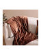 A-s Cuddly Κουβέρτα Fleece Καναπέ 130x180εκ. Marron
