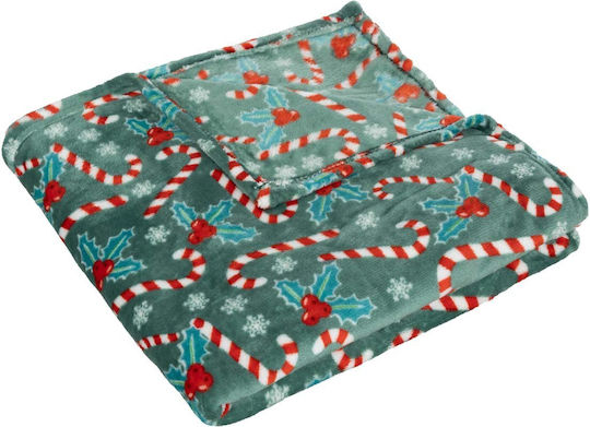 Atmosphera Pătură Fleece Canapea 130x180 cm Verde