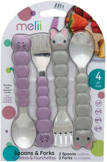 Melii Ножове И Вилици 4 Бройки Melii Ножове И Вилици 4 Бройки