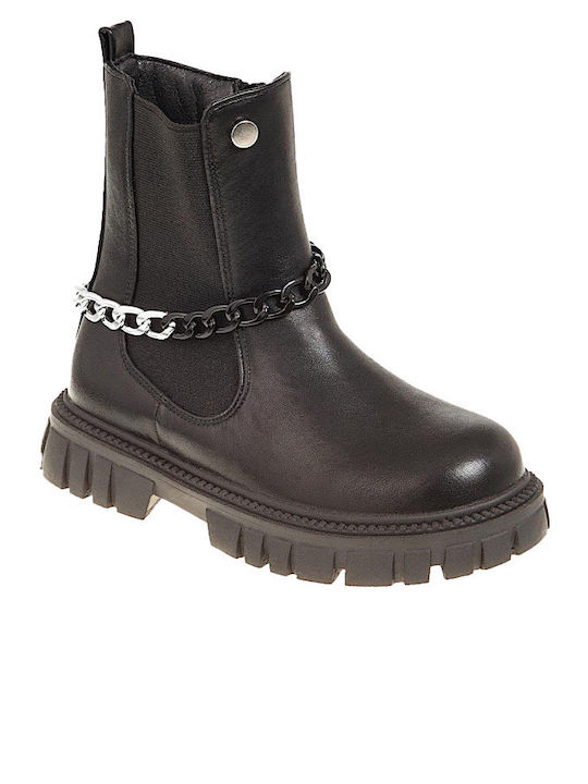 Kids Boots with Zipper Black