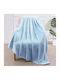 Astron Italy Ριχτάρι Πολυθρόνας Γούνινο 130x160εκ. Light Blue