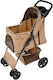 Kinderwagen für Hunde bis 15kg Beige mit Breite 45cm.
