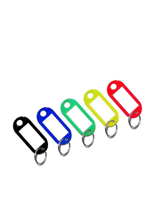 Set of Plastic Label Keychains (Random Selection) 100 Pieces