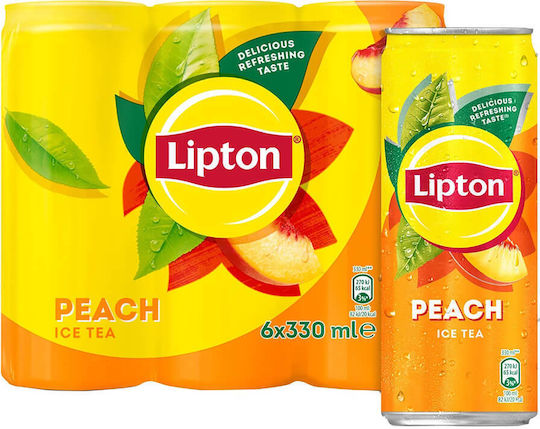 Lipton Ice Tea Ροδάκινο Χωρίς Ανθρακικό σε Κουτί 6x330ml