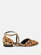 Damen Ballerinas Spitz zulaufend mit Riemen in Gelb Farbe