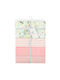 Mother's Choice Decke Wickeltücher für Kinderzimmer Baumwolle Rosa 76x76cm 4Stück