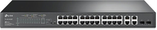 TP-LINK TL-SL2428P v1 Unmanaged L2 PoE+ Switch με 28 Θύρες Ethernet και 2 SFP Θύρες