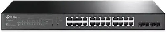 TP-LINK TL-SG2428P v5.30 Verwaltet L2 PoE+ Switch mit 24 Ports Gigabit (1Gbps) Ethernet und 4 SFP Ports