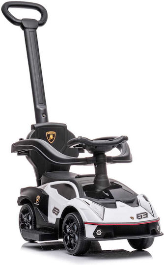 Sun Baby Lamborghini Essenza Количка Езда На С Ръкохватка За Родител За 12+ Месеца Със Звук Бяла