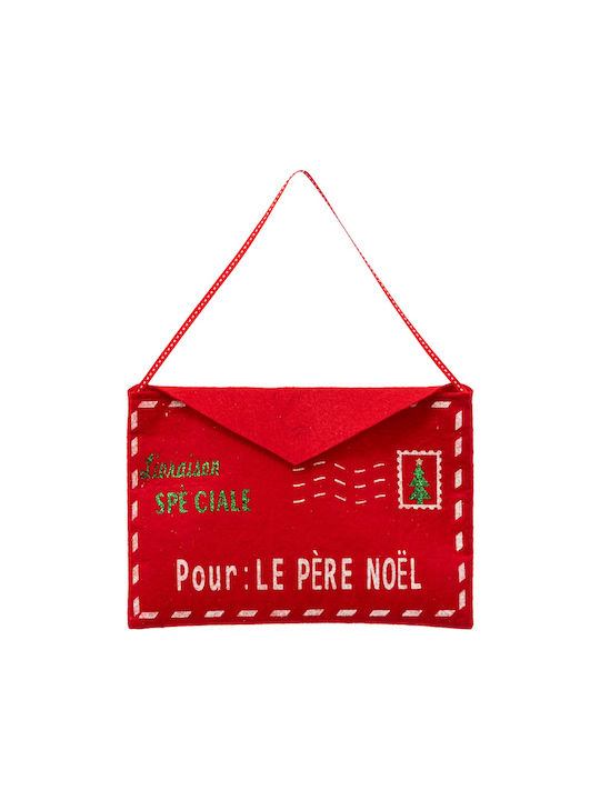 Envelope Hanging Ornament Red 17x25cm