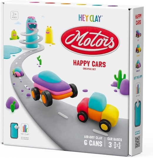 Hey Clay Set Happy Cars