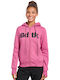 Long Women's Sweatshirt Jacket Hooded Red
