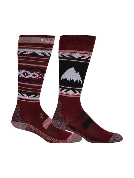 Burton Γυναικείες Κάλτσες Μπορντό 2Pack Burton Γυναικείες Κάλτσες Μπορντό 2Pack