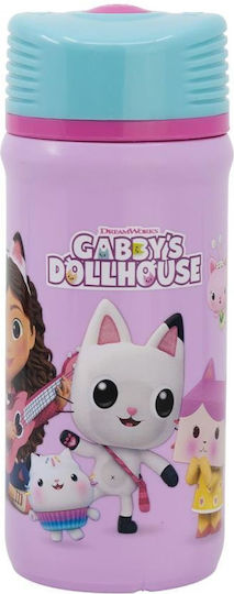 Stor Gabby Dollhouse Kunststoff Kinder Trinkflasche Gabby Lila 390ml