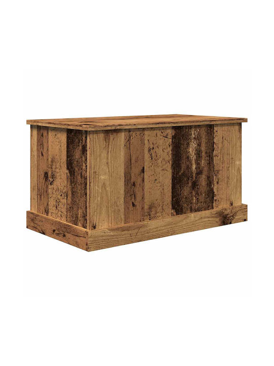 vidaXL Wooden Storage Box with Lid Brown 70x40x...