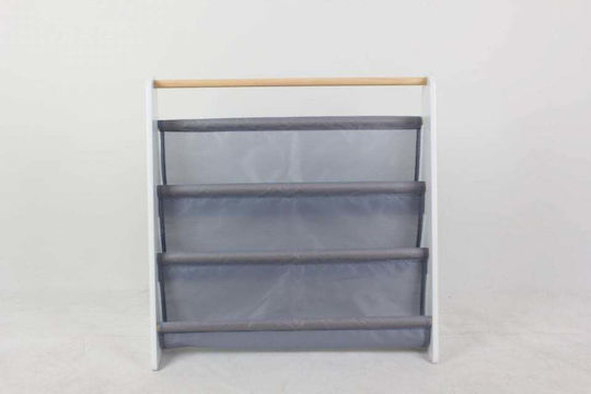 Βιβλιοθήκη Δαπέδου Ξύλινη Λευκή 62x25x60cm