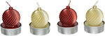 Christmas Gold Candle 4pcs