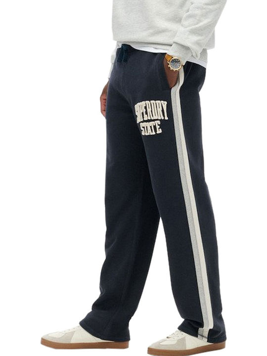 Superdry Sweatpants without Elastic Navy Blue